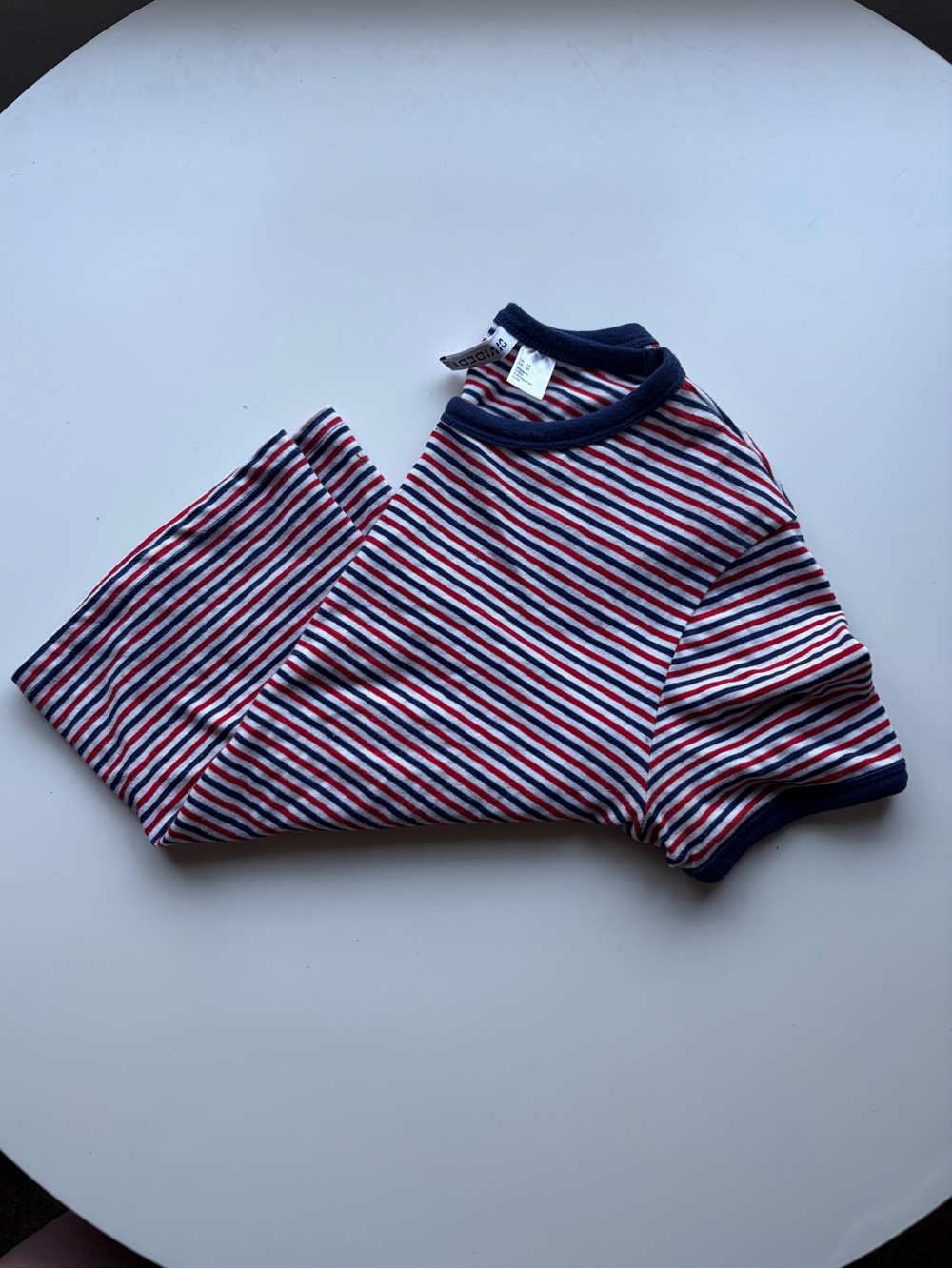H&M Divided Retro Style Red & Navy Ringer Tee, EUC! - Picture 11 of 12